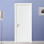 白色木门室内套装门，实木复合烤漆房门，卧室门木门室内门套装门