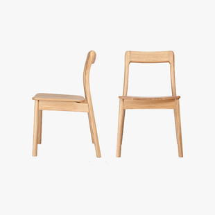 大隐北欧日式简约现代云椅实木餐椅书椅客厅书房设计创意椅子书椅