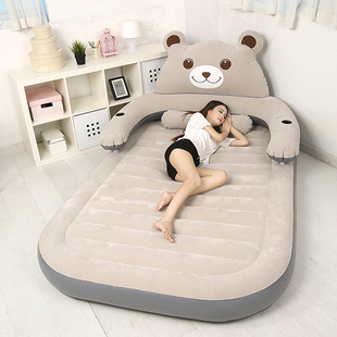 龙猫床垫懒人沙发榻榻米卧室单双，垫床家用便携充气床垫，单人熊(单人熊)