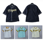 日本职棒NPB原宿BF学院风棒球服棒球衫TIGERS阪神虎成人少年幼儿