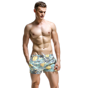 夏季泰国沙滩裤男速干碎花色短裤男士，超短裤三分裤修身时尚23分裤