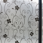 黑铁艺窗贴窗花纸磨砂贴纸卫生间透光不透明浴室玻璃遮光窗户贴膜