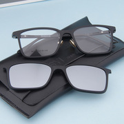 超轻钨碳塑钢腿tr90两用全框偏光太阳镜女磁铁，套镜夹片配近视眼镜