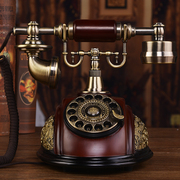 慕予臻美式仿古电话机创意欧式电话老式复古电话机家用客厅旋转座