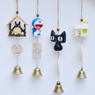 可爱日式龙猫风铃饰品创意挂饰儿童女学生日圣诞礼物卧室铃铛