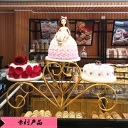 欧式铁艺三层蛋糕架子创意多层生日婚庆礼点心甜品托盘艺术展示台