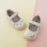意大利Paobinno帕比诺 女童鞋 婴儿宝宝羊皮鞋真皮学步鞋防滑公主