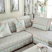 欧式防滑沙发垫简约现代四季布艺蕾丝，边客厅全包，沙发套沙发罩全盖