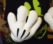 迪士尼米老鼠米奇爪子大手套动漫毛绒玩具暖手捂拍照毕业礼物