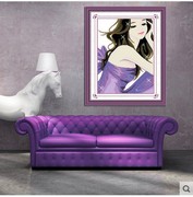 紫韵卡通动漫人物十字绣印花客厅餐厅卧室系列简约现代线绣