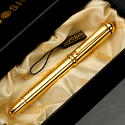 罗氏铜钢笔吸墨办公练字钢笔男女，生日礼盒装学生用铱金笔碳素墨水