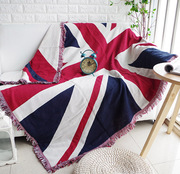 英国米字旗美式沙发毯子沙发巾盖毯单人双人装饰毯挂毯加厚垫
