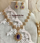 果の手作－定制紫水晶项链 中世纪复古珠宝 繁星ver12.5