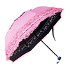 欧式古典拱形蕾丝黑胶太阳伞防紫外线防晒学生女公主伞遮阳晴雨伞