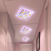 led吸顶灯水晶灯过道灯，走廊灯玄关灯创意门厅灯，正方形造型走道灯