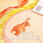 《兔子》苏绣手帕diy0基础适合初学的简单材料包含教程3件送绣绷
