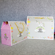 独角兽儿童礼物盒零食包装诞生礼盒送装盒伴手盒创意母婴