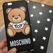 moschino泰迪小熊iphone12mini手机壳，适用于苹果xsmax皮软套11pro