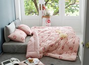 韩国法莱绒四件套加厚公主风床品粉色冬季床上用品双人1.5m床