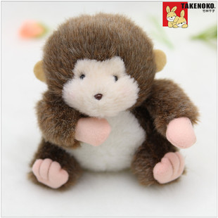 TAKENOKO毛绒玩具 猴子公仔小挂件 超可爱嘻哈猴公仔结婚