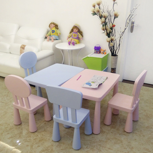 可升降双层加厚幼儿园桌塑料桌宝宝桌儿童桌椅画画学习桌课桌