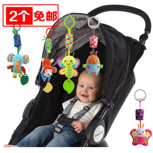 婴儿推车装饰挂件毛绒布艺，风铃床头摇铃挂饰，床绕宝宝玩具0-1岁