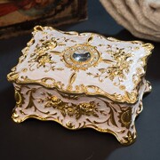 欧式创意公主高档金属戒指，小饰品首饰盒收纳盒多层家用装饰