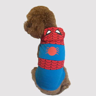 狗狗超人装 猫咪超人衣服 带披风宠物变身装泰迪衣服蜘蛛侠蝙蝠侠