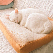 仿真面包坐垫靠垫切片t吐司d抱枕毛绒，猫咪专用面包型坐垫子