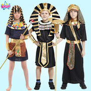 万圣节儿童服埃及国王套装舞会表演出服饰男女童埃及法老衣服