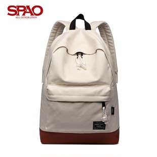 SPAO双肩包韩国大学高中学生书包男女学院风防水背包15.6寸电脑包