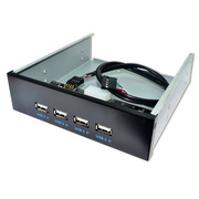 台式机箱USB20前置面板 9pin转usb20 4口 集线器 光驱位前置面