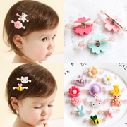 韩国儿童可爱头饰宝宝发饰品婴儿弹簧夹拉拉夹发卡女童