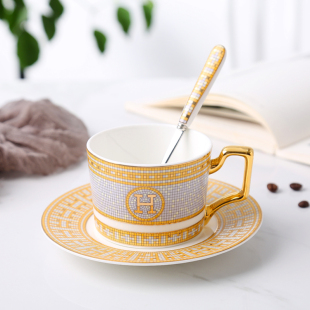 欧式高档出口骨瓷咖啡杯陶瓷杯英式咖啡杯碟套装下午茶红茶杯送勺