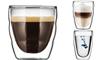 bodum-波顿pilatus透明双层耐冷热玻璃，饮料拿铁咖啡杯2只