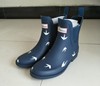 雨鞋女时尚短筒平跟夏季防滑雨靴，浅口低帮切尔西款韩国成人水鞋