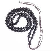 黑珠项链绳子长款满珠，吊坠绳套头，毛衣链吊绳挂绳咖啡色编织绳