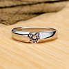 美国莫桑石印记950钻石戒指 男款戒指婚戒 高端首饰品带证书 0426