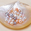 DIY天然淡水珍珠5A级米形珠裸珠散珠无瑕水滴形颗粒珠半孔珠