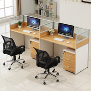定制职员办公桌简约现代员工桌246人位办公桌椅组合屏风卡座办公