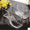 长方形S型玻璃方缸花盆水培器皿/玻璃花瓶鱼缸乌龟缸家具摆件