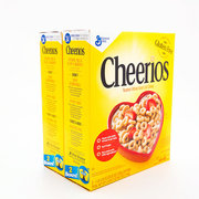 双盒美国进口通用磨坊Cheerios原味高铁全谷物燕麦圈1KG新货