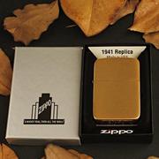 美国 ZIPPO打火机 纯铜1941复刻拉丝沙子 正版