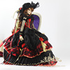 bjd娃衣3分大女，欧洲宫廷裙子黑红色系洋装，浅紫娃衣23159
