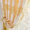 欧式风格客厅高档简约现代金色，半遮光窗帘布定制卧室阳台成品