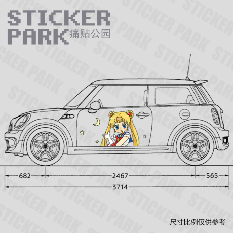 mini汽车贴纸