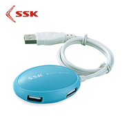 SSK/飚王飞梭USB分线器笔记本电脑一拖四集线HUB转换扩展多外接口