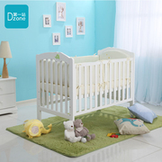 第一站春之语婴儿床全实木BB床环保漆可调挡新生儿宝宝床带脚轮