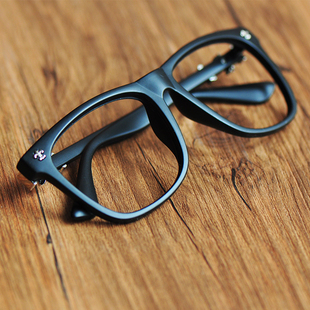 韩版眼镜框 无镜片潮人男女复古眼镜架眼睛平光镜 黑框架眼镜