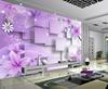 2021现代时尚客厅方钻满钻钻石画，点钻十字绣紫色温馨3d立体花朵